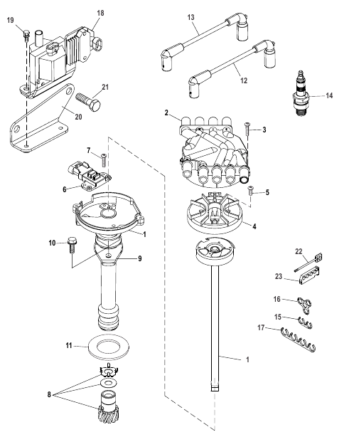5.7L Distributor and Ignition Components